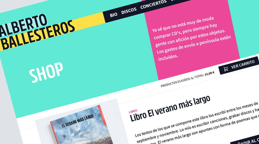 Pantallazo del shop de albertoballesteros.com